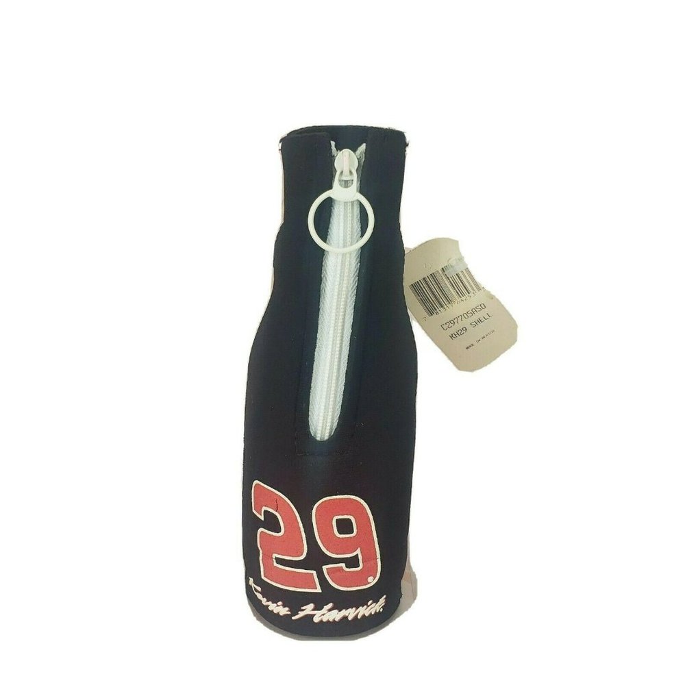 NASCAR KEVIN‎ HARVICK #29 INSULATED BOTTLE COVER HUGGER ZIPPER KOOZIE COOZIE 1T